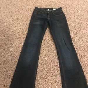Dark colored jeans
